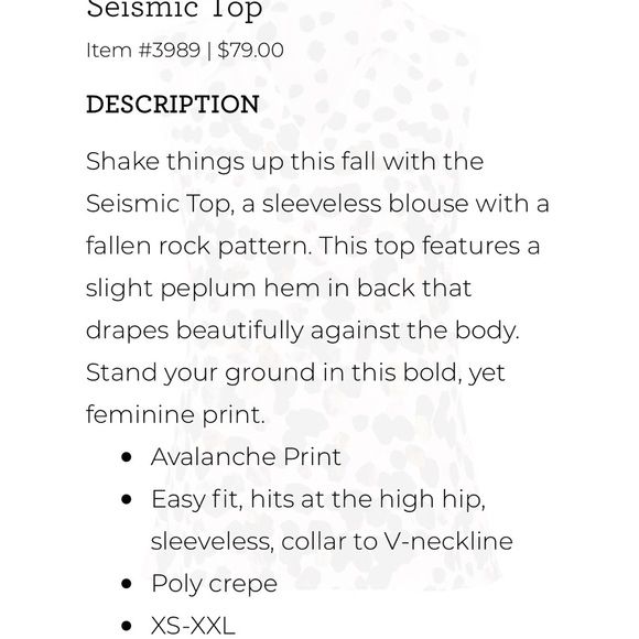 CAbi Seismic Top with subtle peplum, Medium - Picture 9 of 10